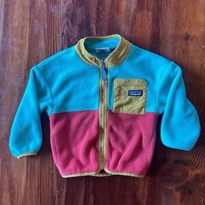 Patagonia Toddler Synchilla Colorblock Fleece Jacket 2T